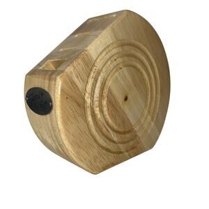 Fiestaware Knife Block Pine Colored Hardwood 4 Slots